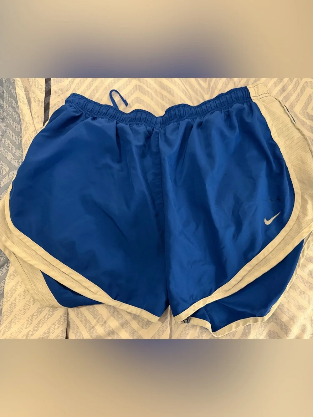 Nike Royal Blue Athletic Shorts with White Trim